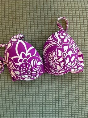 Floral Print Bikini Top